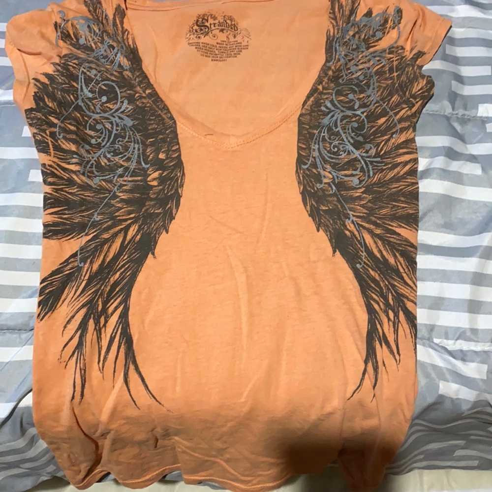 Orange Stranded T shirt